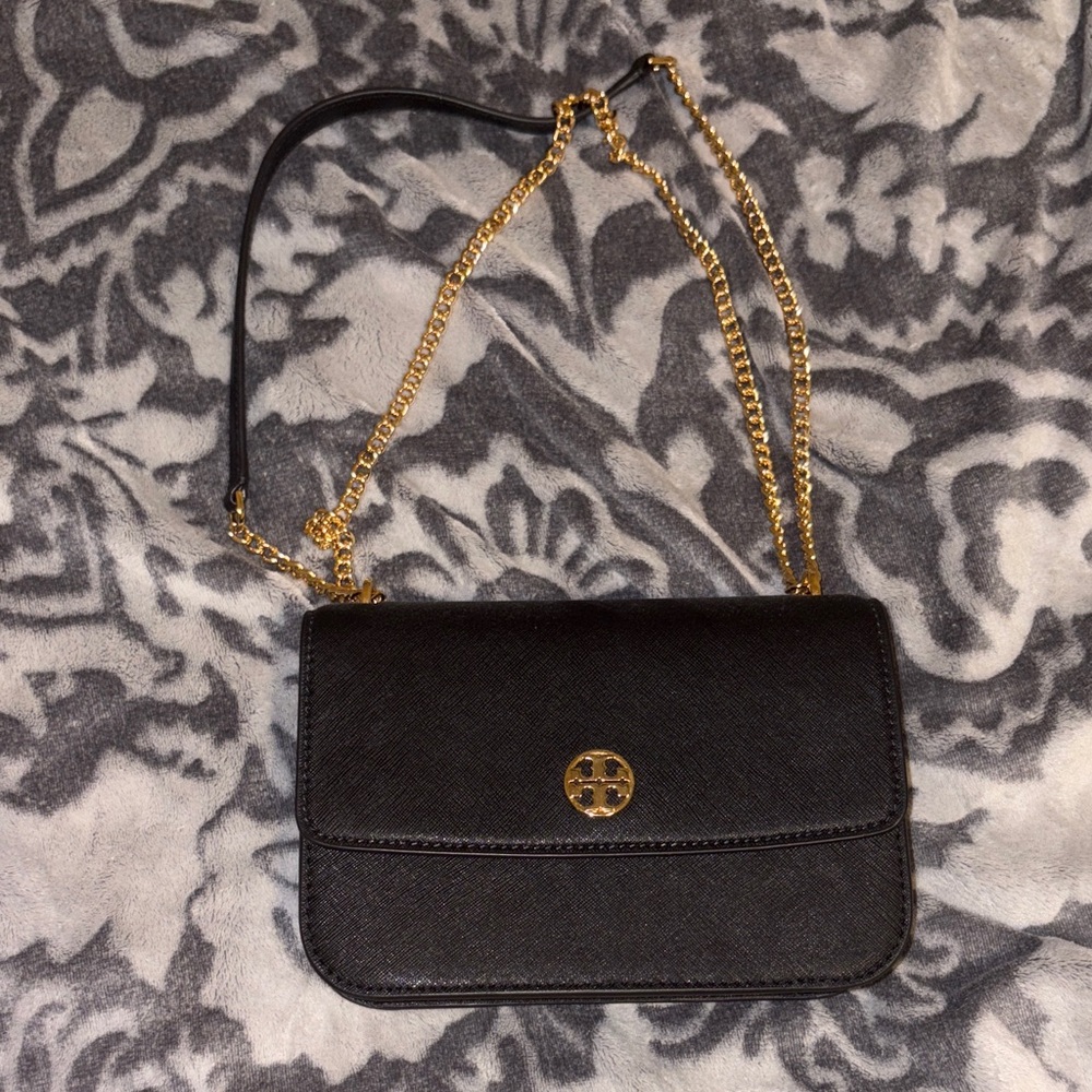 Elegant Black and Gold Women's Bag